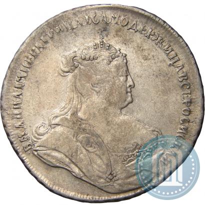 Picture 1 rouble 1738 year  "Petersburg type"