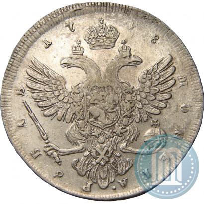 Picture 1 rouble 1738 year  "Petersburg type"