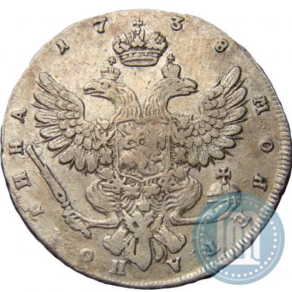 Фото Полтина 1738 года СПБ "Петербургский тип"
