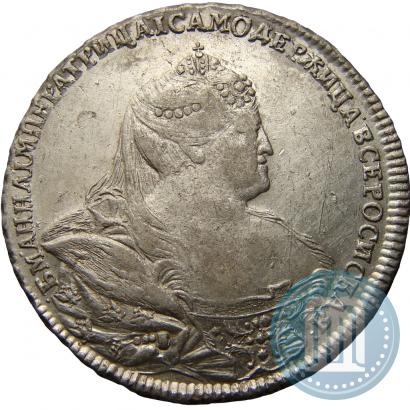 Фото 1 рубль 1740 года  "Московский тип"