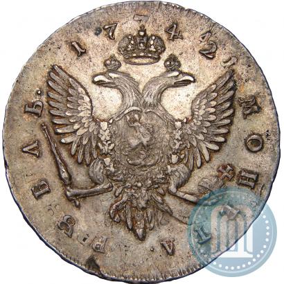 Picture 1 rouble 1742 year СПБ 