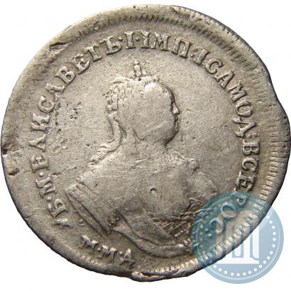 Фото Полуполтинник 1743 года ММД 