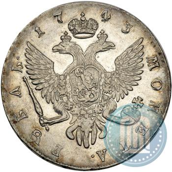 Picture 1 rouble 1743 year СПБ 