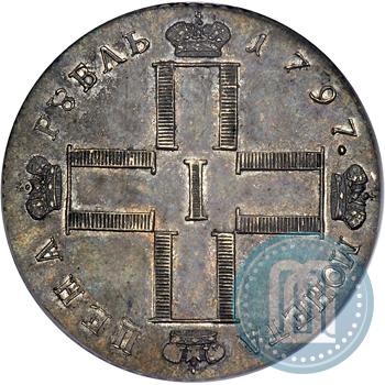 Фото 1 рубль 1797 года СМ-ФЦ "Утяжеленный"