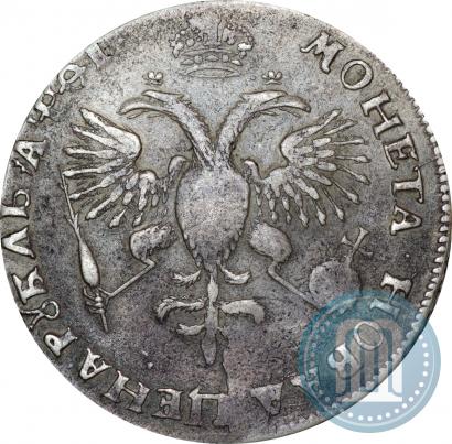 Фото 1 рубль 1719 года OK "Портрет в латах"