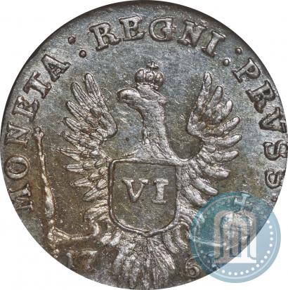 Picture 6 groszy 1761 year  