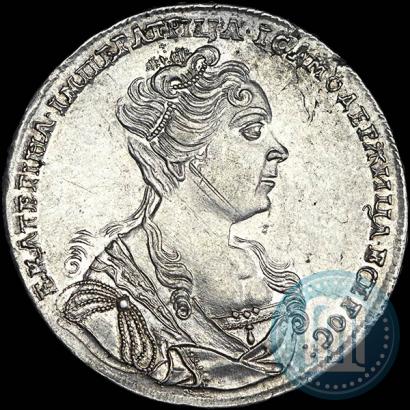 Picture 1 rouble 1726 year  "Moscow type, portrait turned to the right"