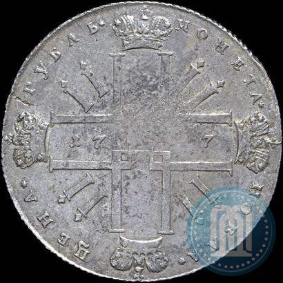 Picture 1 rouble 1727 year  "Monogram on the reverse. Pattern"