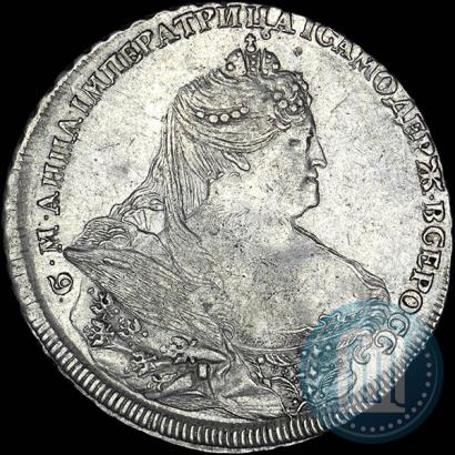 Фото 1 рубль 1737 года  "Работы Гедлингера"