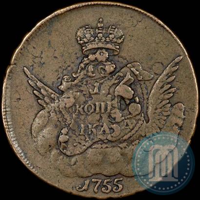 Picture 1 kopeck 1755 year СПБ 