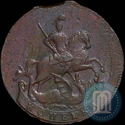 Picture 1 kopeck 1760 year  