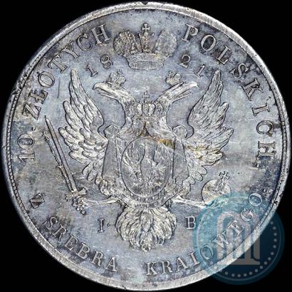 Picture 10 złotych 1821 year IB 