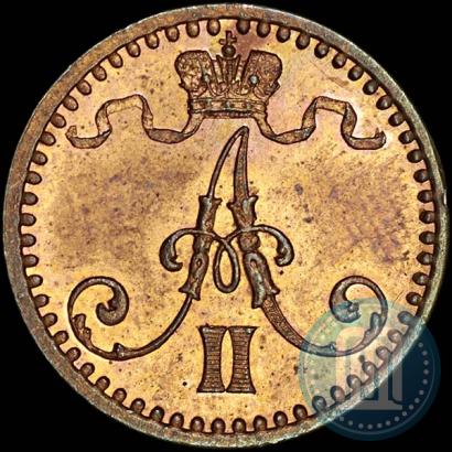 Фото 1 пенни 1866 года  