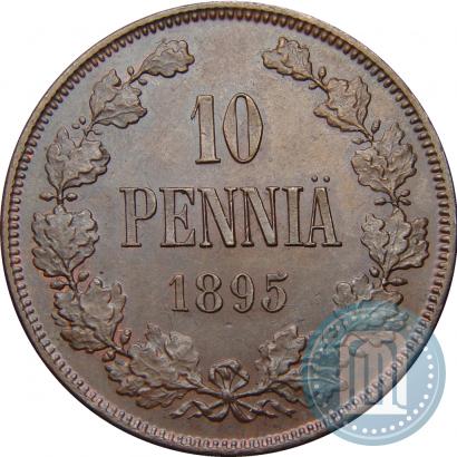 Picture 10 pennia 1895 year  