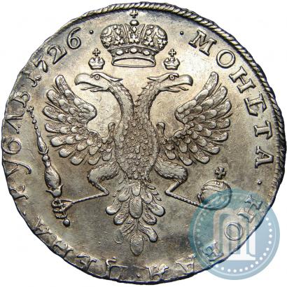 Picture 1 rouble 1726 year  "Moscow type, portrait turned to the left"