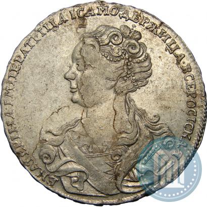 Picture 1 rouble 1726 year  "Moscow type, portrait turned to the left"
