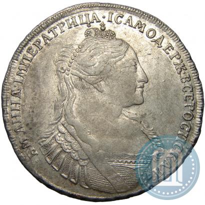 Фото 1 рубль 1734 года  "Тип 1735 года"
