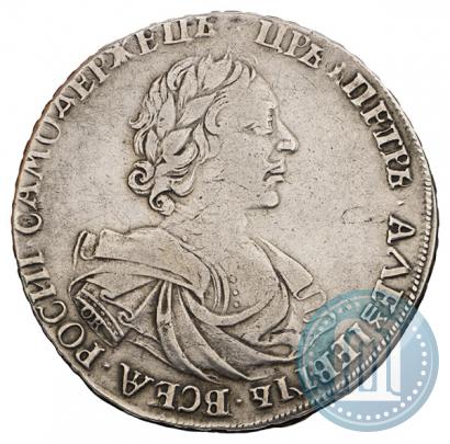 Фото 1 рубль 1719 года OK "Портрет в латах"