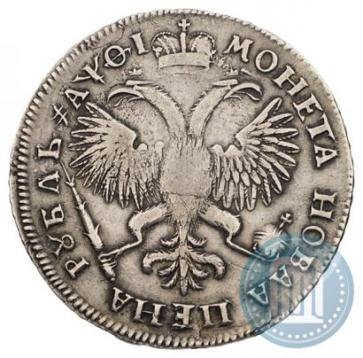 Фото 1 рубль 1719 года OK "Портрет в латах"