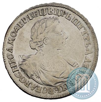 Фото 1 рубль 1719 года OK "Портрет в латах"