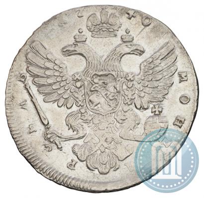 Фото 1 рубль 1740 года  "Московский тип"