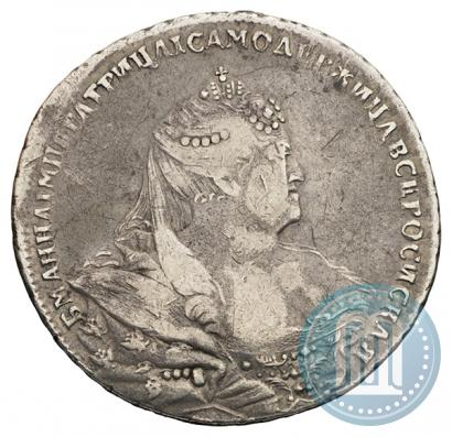 Фото 1 рубль 1740 года  "Московский тип"