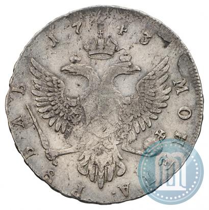 Picture 1 rouble 1743 year ММД 