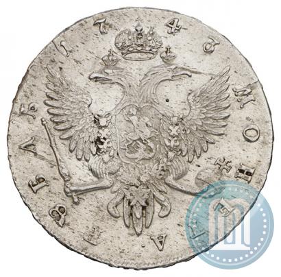 Фото 1 рубль 1743 года СПБ 