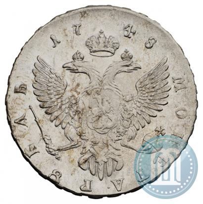 Picture 1 rouble 1748 year ММД 