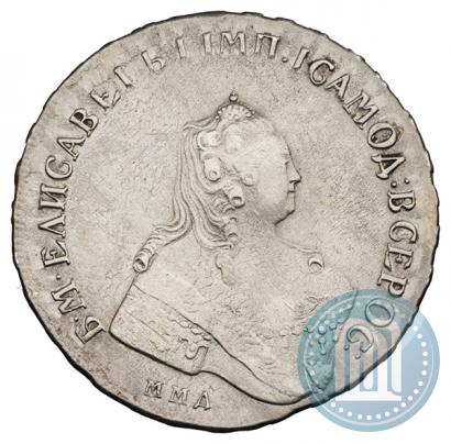 Фото 1 рубль 1756 года ММД-МБ 
