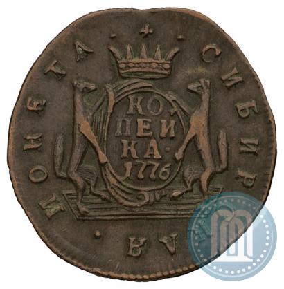 Фото 1 копейка 1776 года КМ 