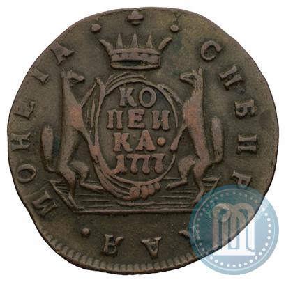 Фото 1 копейка 1777 года КМ 