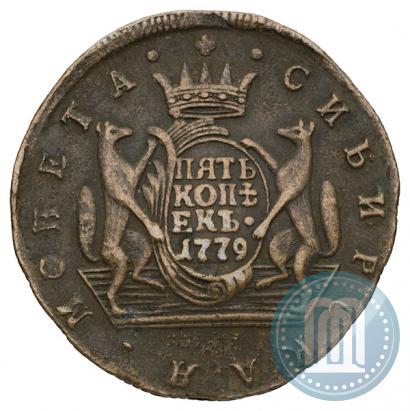 Фото 2 копейки 1779 года КМ 