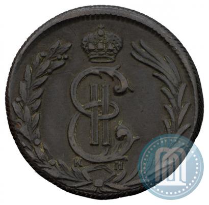 Фото 2 копейки 1780 года КМ 