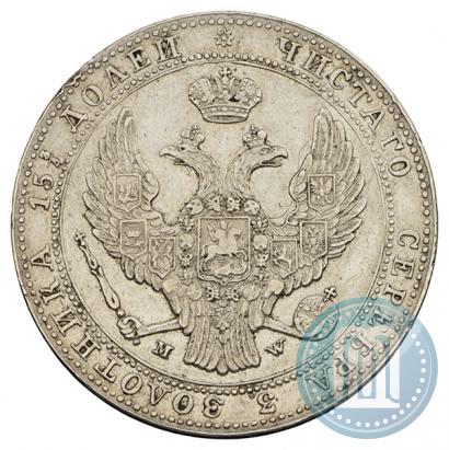 Picture 3/4 roubles - 5 złotych 1840 year MW 