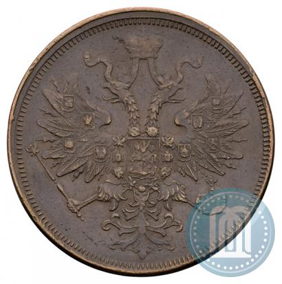 Фото 5 копеек 1858 года ЕМ "Тип 1860-1867"
