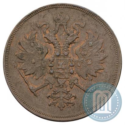 Picture 3 kopecks 1859 year ЕМ "Type of 1860-1867"