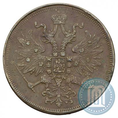 Picture 5 kopecks 1860 year ЕМ 