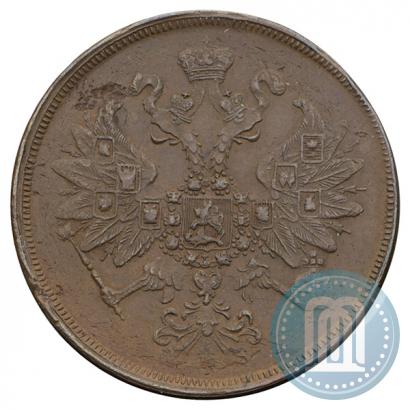 Picture 2 kopecks 1865 year ЕМ 