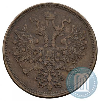 Picture 5 kopecks 1866 year ЕМ 