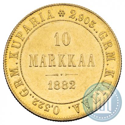 Picture 10 markkaa 1882 year S 