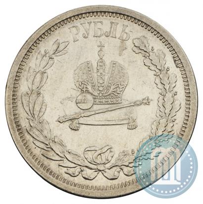 Picture 1 rouble 1883 year ЛШ "On the Coronation of Emperor Alexander III"