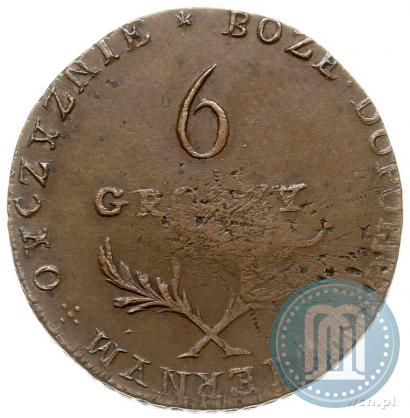 Picture 6 groszy 1813 year  