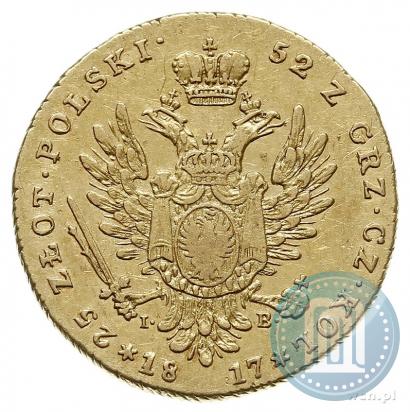Picture 25 złotych 1817 year IB 
