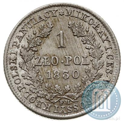Picture 1 złoty 1830 year FH 