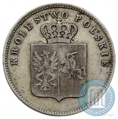 Picture 2 złote 1831 year KG "Polish uprising"