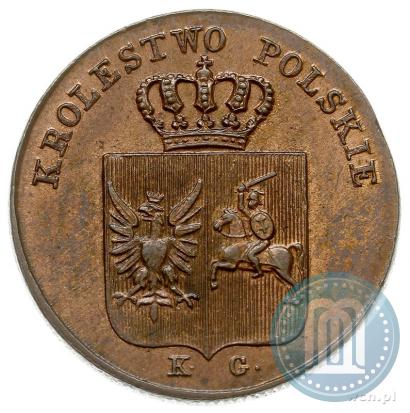 Picture 3 grosze 1831 year KG "Polish uprising"