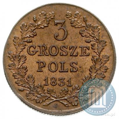 Picture 3 grosze 1831 year KG "Polish uprising"