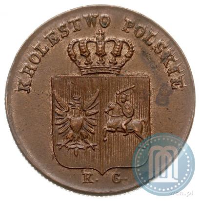 Picture 3 grosze 1831 year KG "Polish uprising"