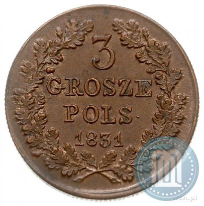 Picture 3 grosze 1831 year KG "Polish uprising"